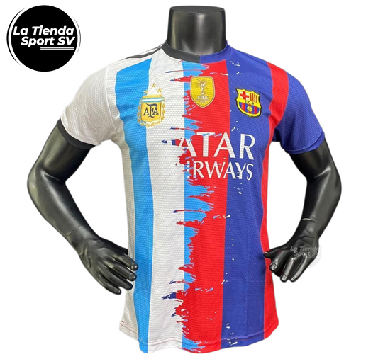 Camiseta Especial Messi FCB-ARG