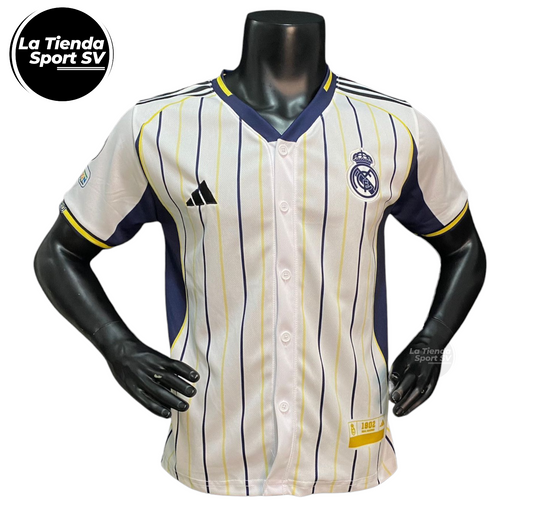 Camiseta beisbolera Real Madrid 25-26